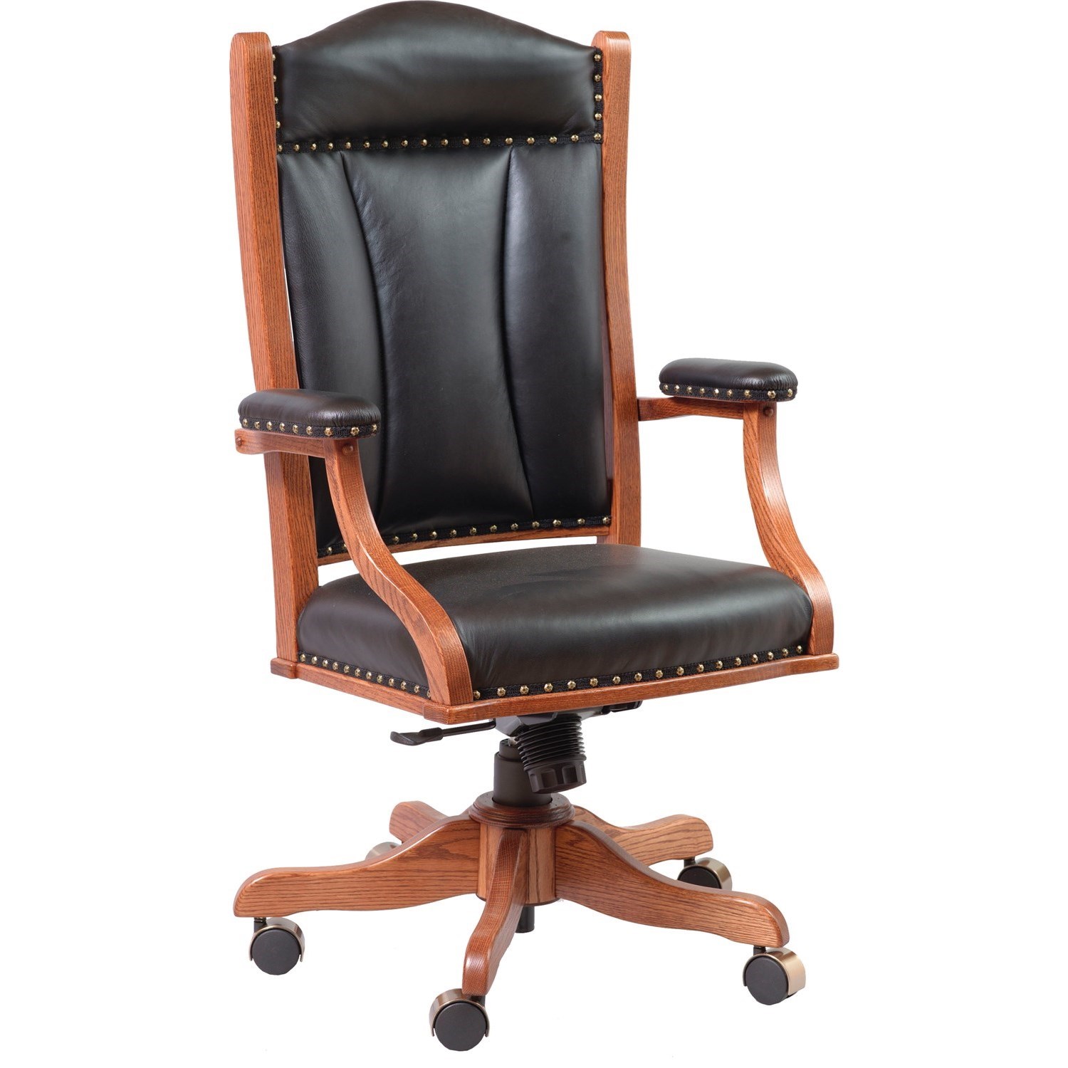 Solid desk outlet chair